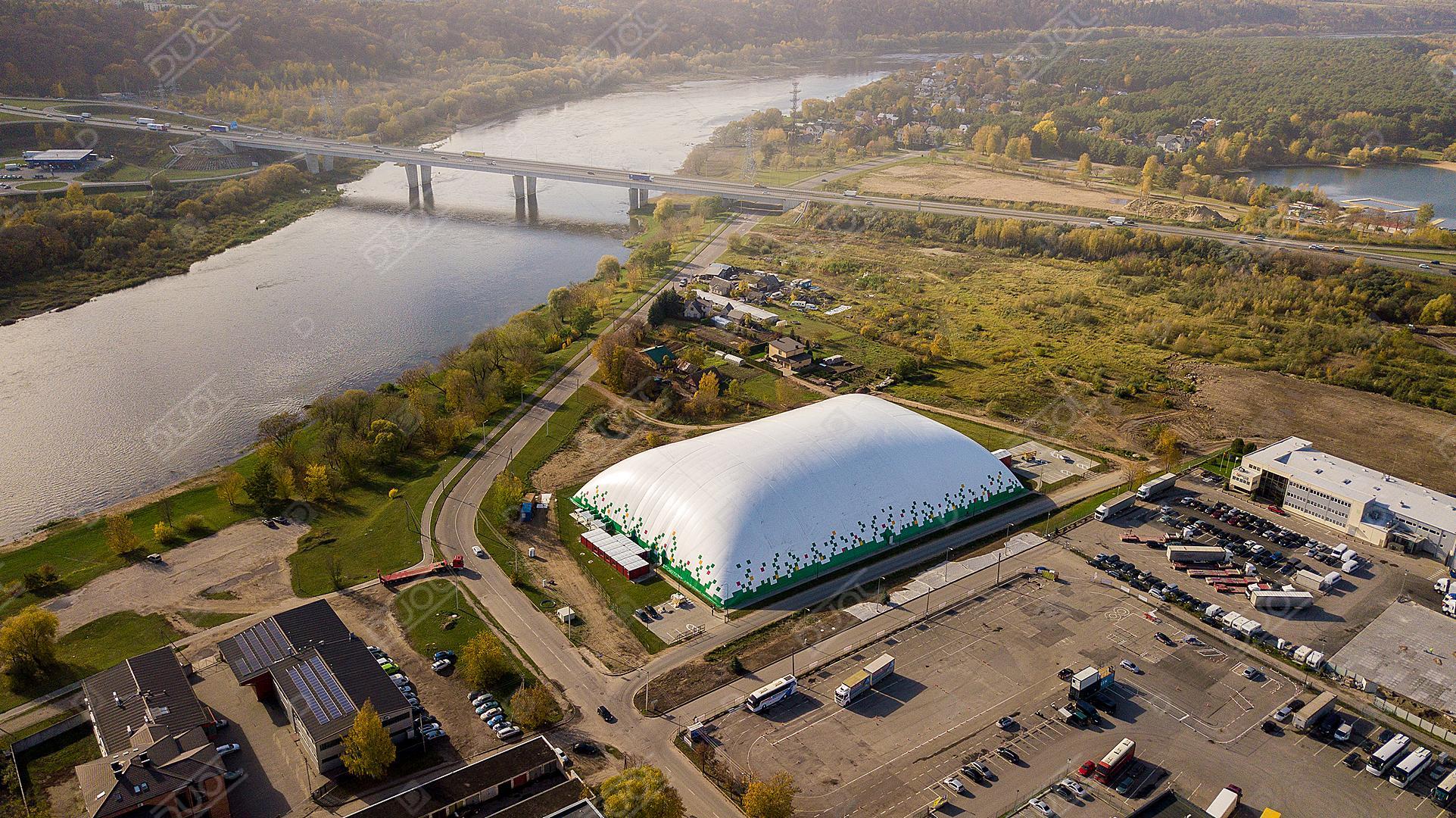 The air dome is the only such structure in Lithuania