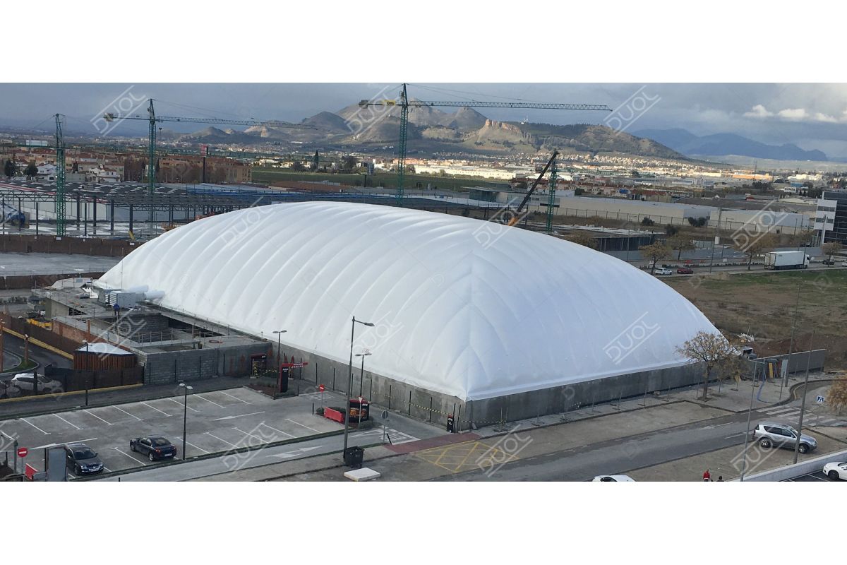 Hockey inflatable dome - View from outside