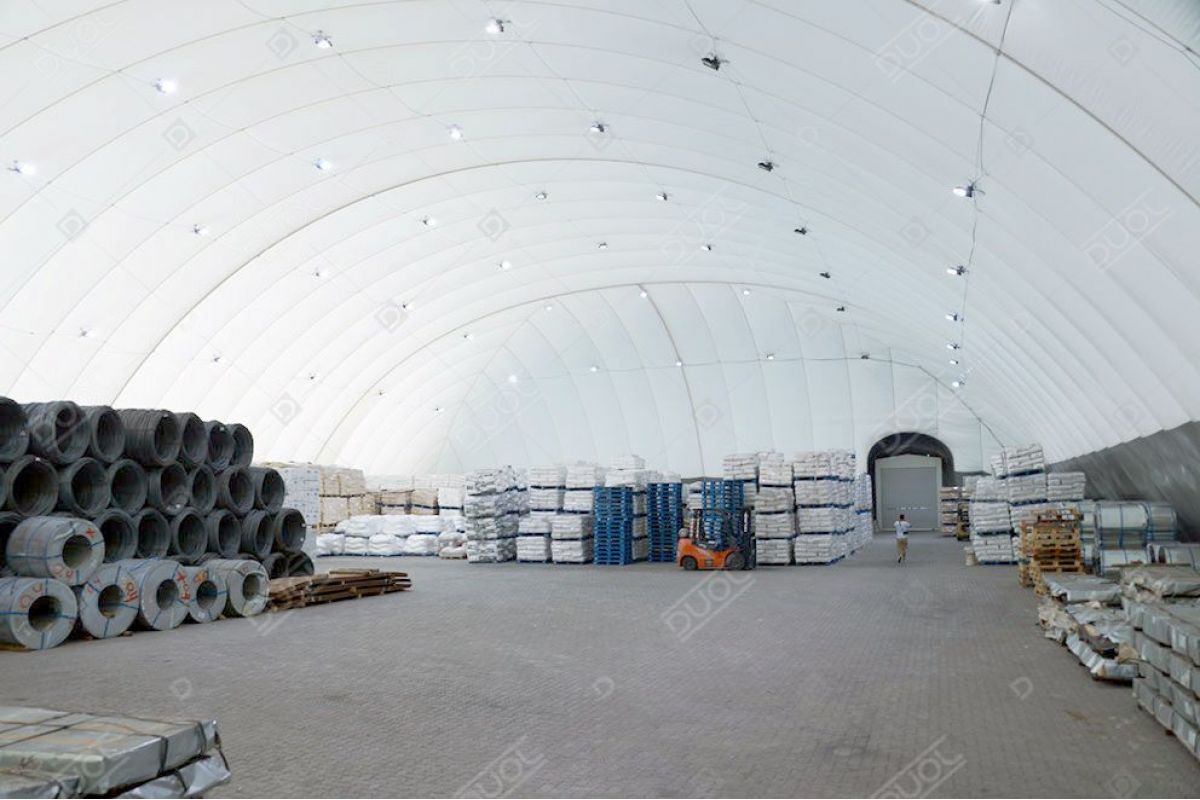 Industrial & logistics pneumatic structures - View from inside